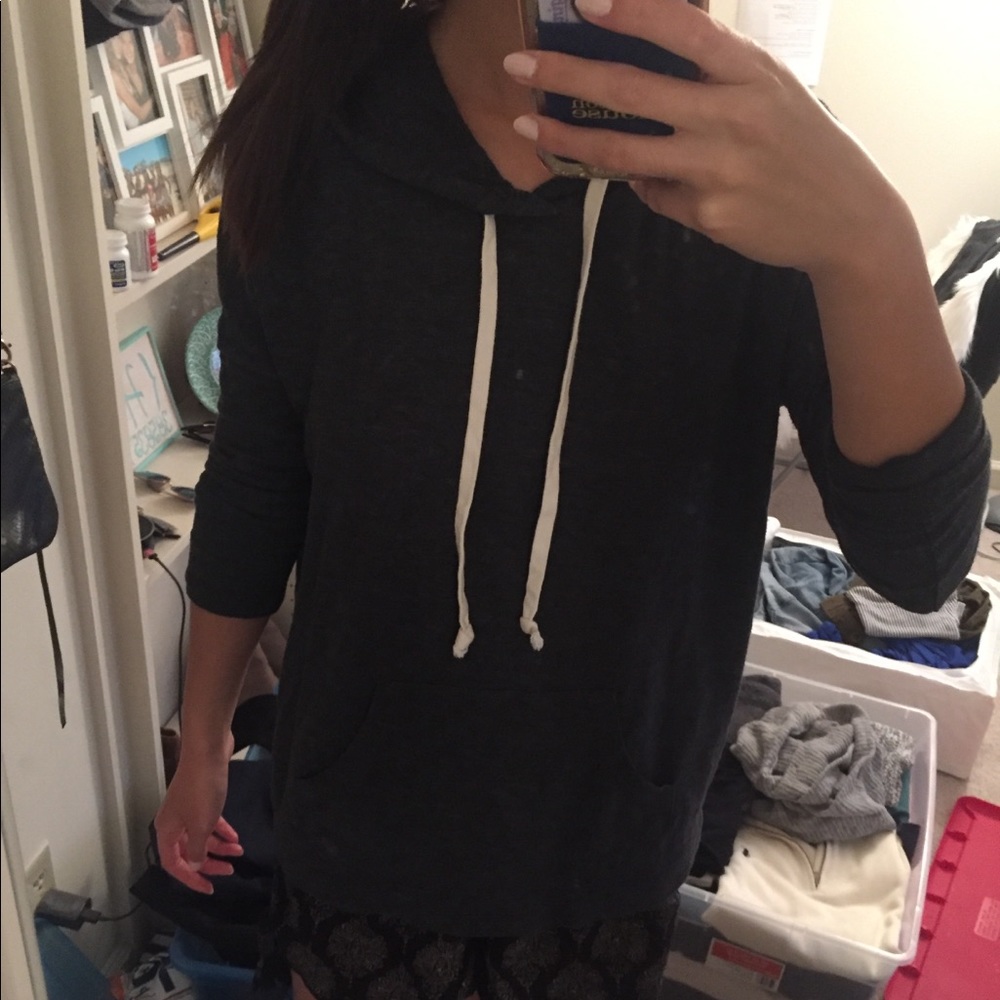 Lightweight grey hoodie